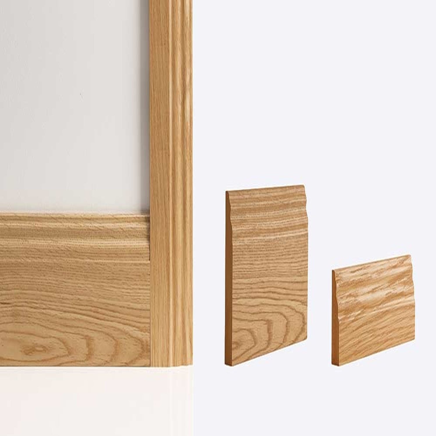 Oak Veneer Traditional Skirting Boards Pack Of 4 - Lifestyle Image 1