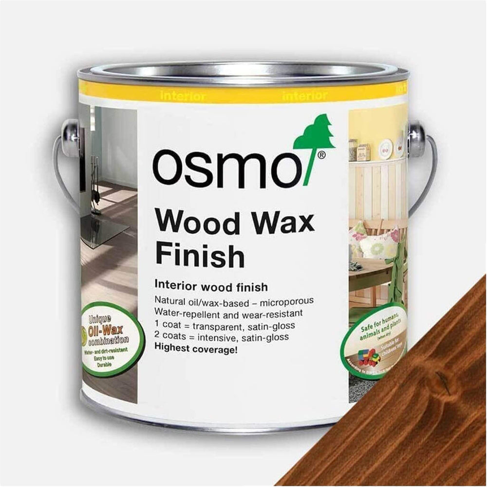 Product Osmo Wood Wax Finish Mahogany tin