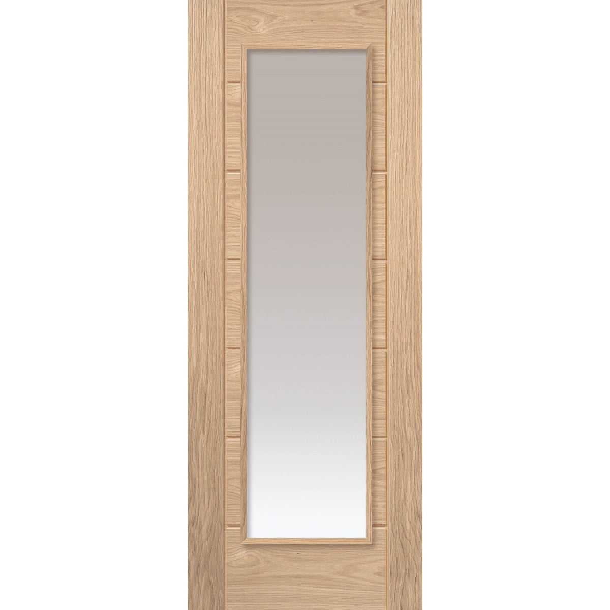Palomino Unfinished Oak Glazed Internal Door - Main Product Image