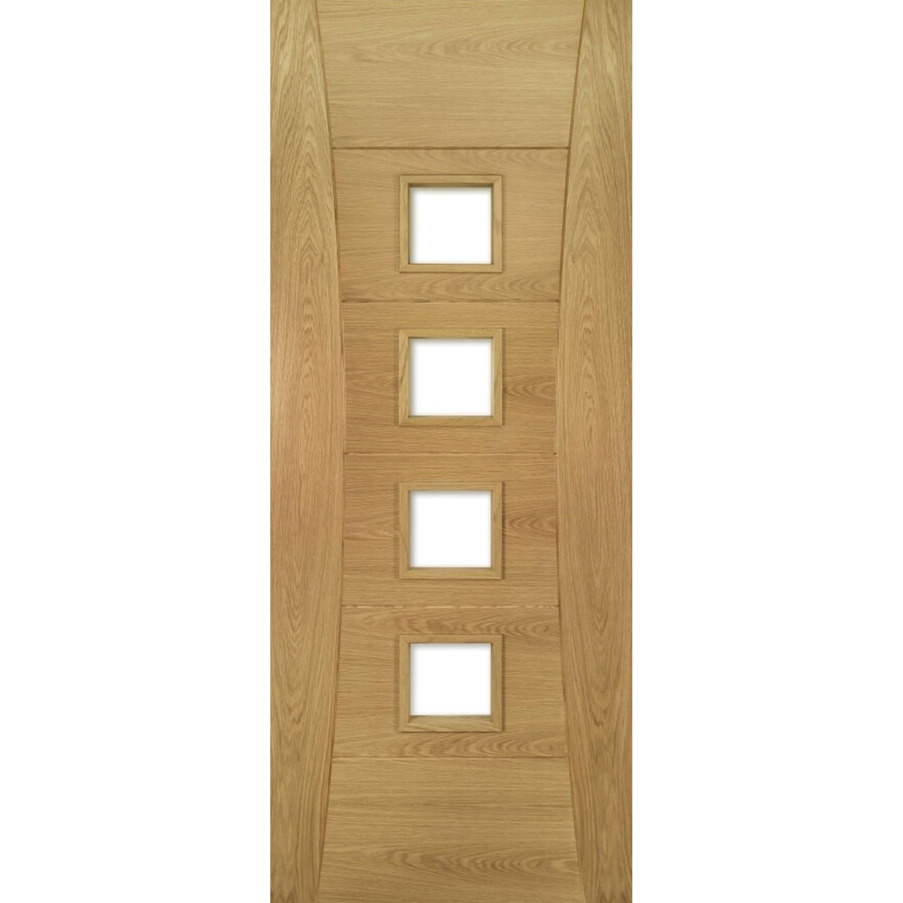 Pamplona Glazed Prefinished Oak Fire Door - Lifestyle Image 1