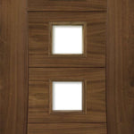 Pamplona Glazed Prefinished Walnut Fire Door - Lifestyle Image 3