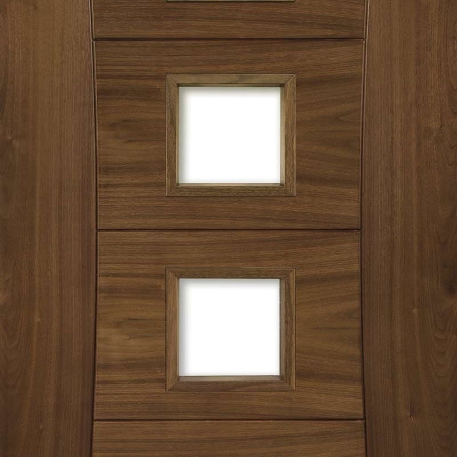 Pamplona Glazed Prefinished Walnut Fire Door - Lifestyle Image 3