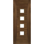 Pamplona Glazed Prefinished Walnut Fire Door - Main Product Image