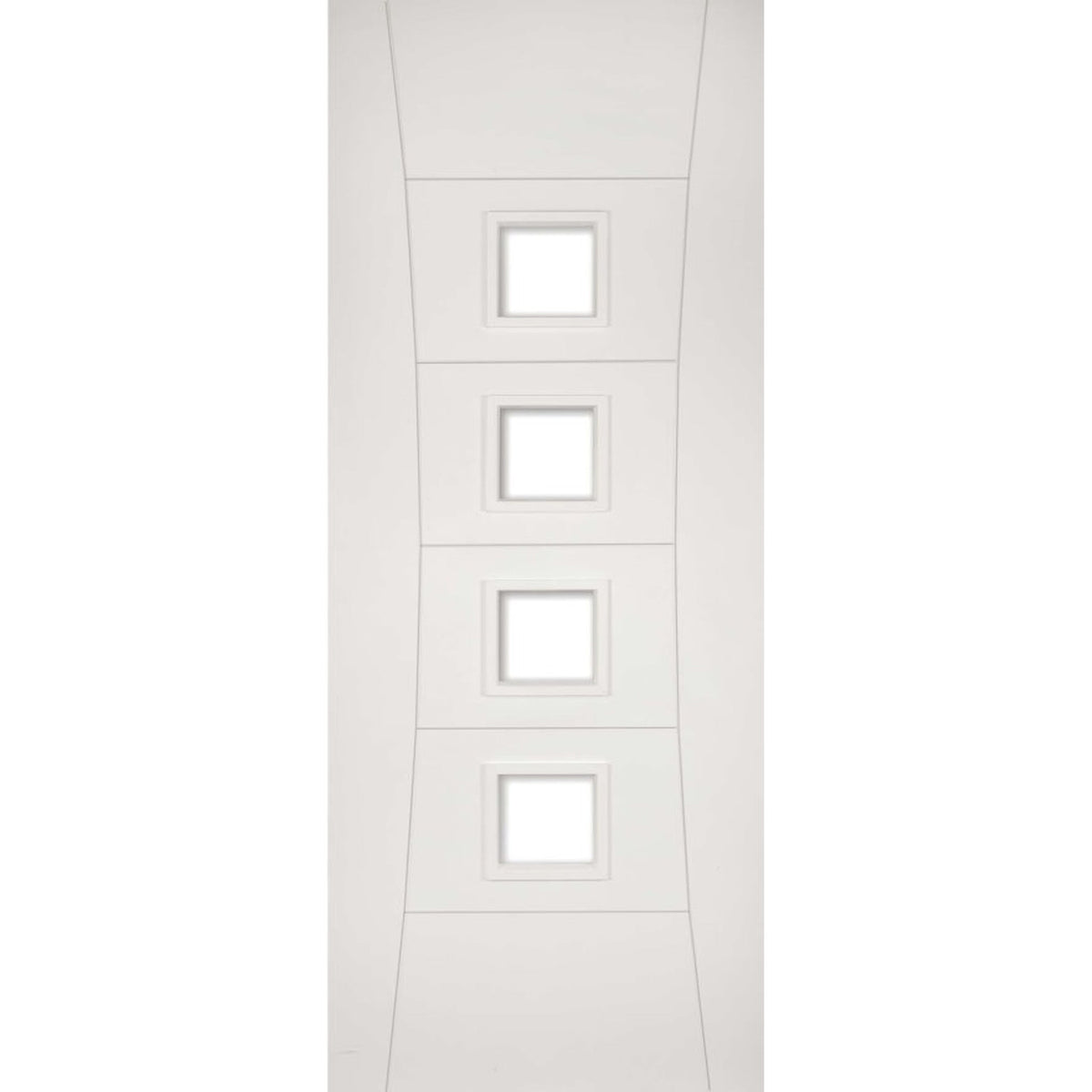 Pamplona Internal White Primed Clear Glazed Door - Main Product Image