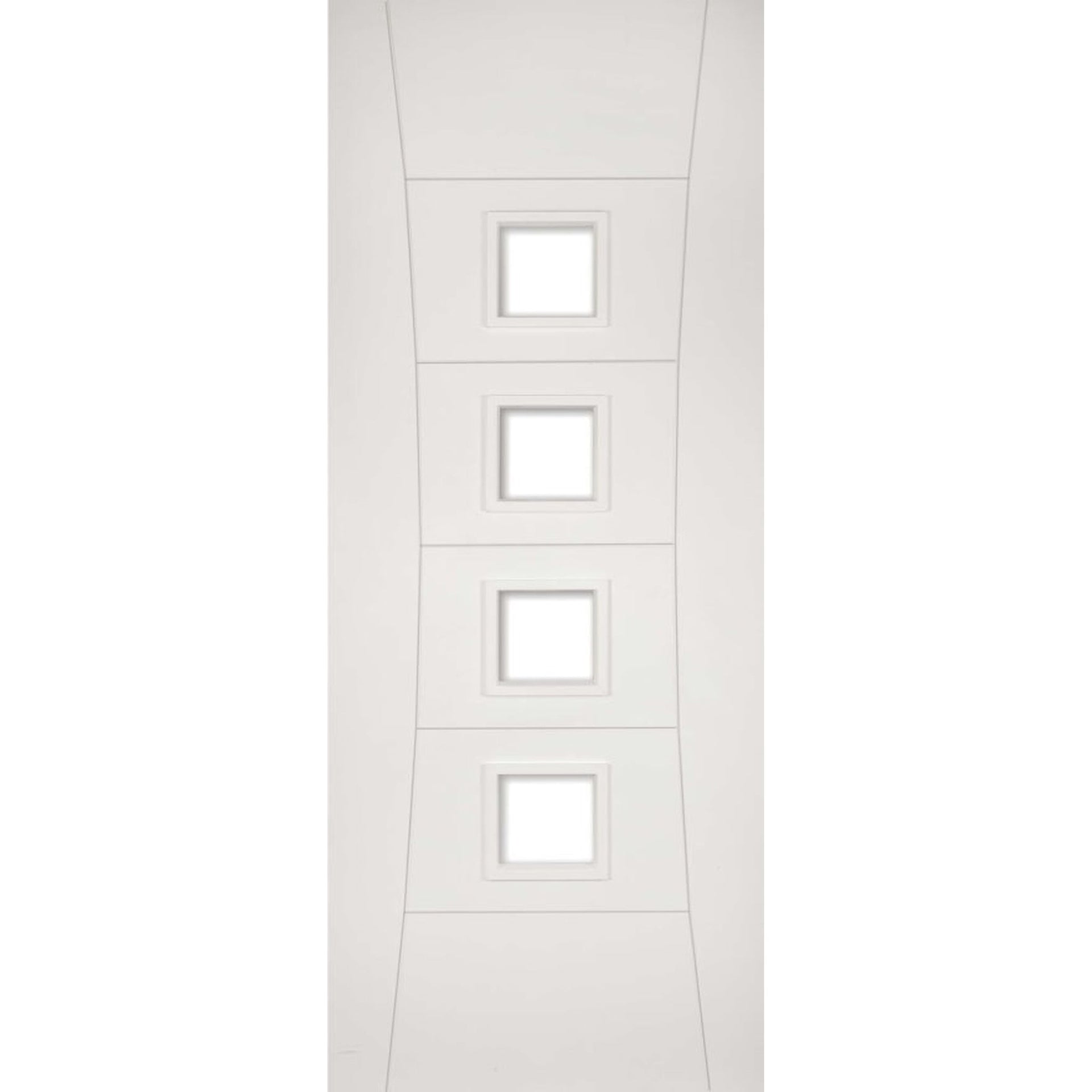 Pamplona Internal White Primed Clear Glazed Door - Main Product Image