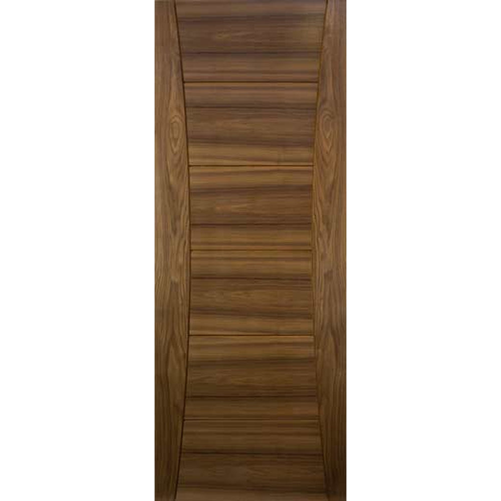 Product Pamplona prefinished walnut fire door on white background