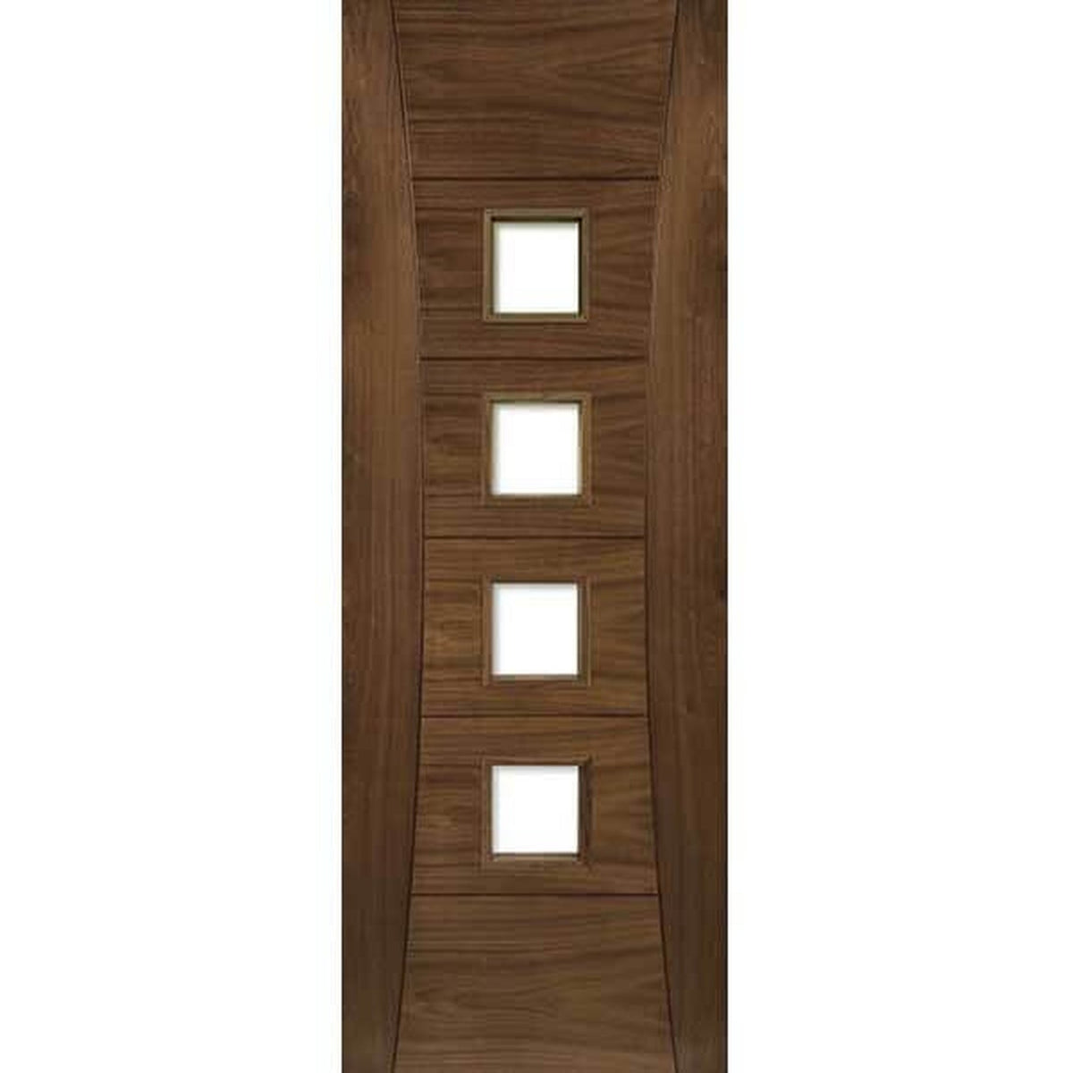 Pamplona Prefinished Glazed Walnut Door - Lifestyle Image 1