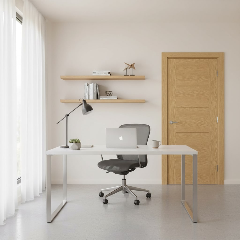 Parma Flush Oak Internal Door