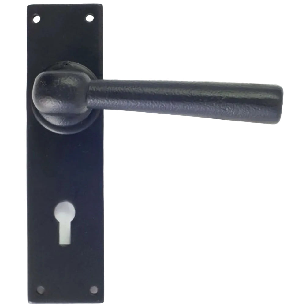 Pembroke external lever handle pair in black