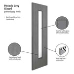 Buy Pintado Grey Glazed Laminate Internal Door online UK
