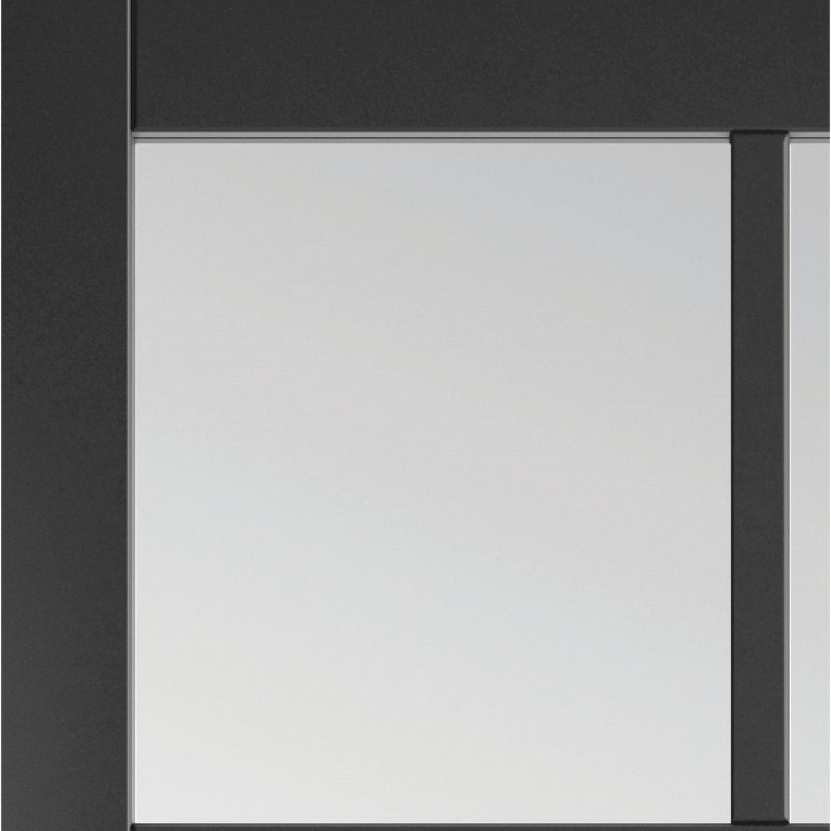 Plaza Black Clear Glass Internal Door - Lifestyle Image 3