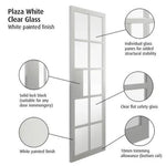 Plaza White Clear Glass Internal Door - Lifestyle Image 1