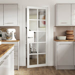 Plaza White Clear Glass Internal Door - Lifestyle Image 2