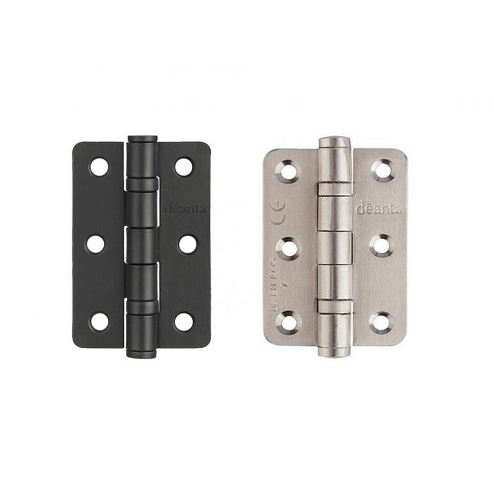 Product radius hinge pair 76x50x2mm on white background
