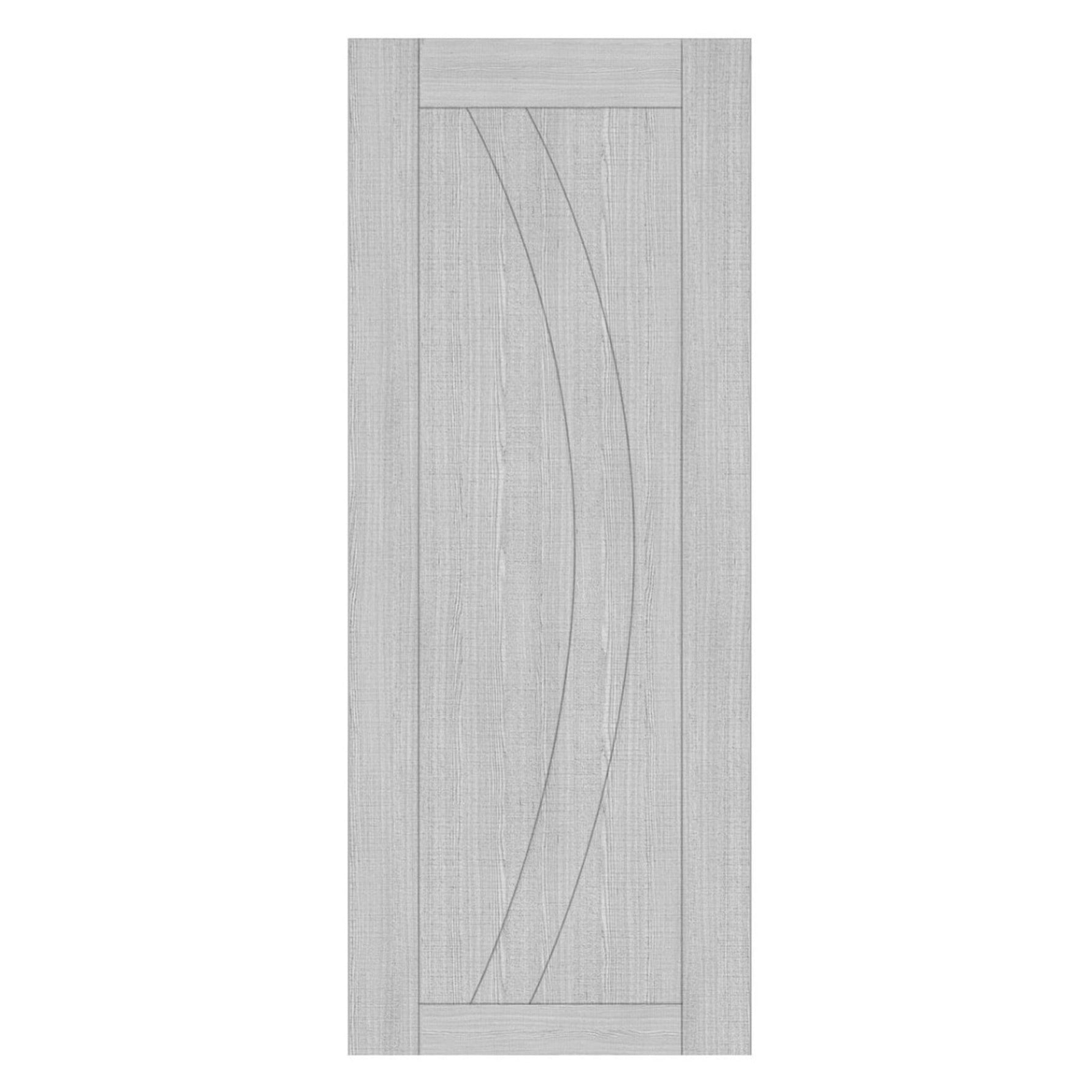 Ravello Prefinished Light Grey Ash FD30 Fire Door - Main Product Image
