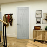 Ravello Prefinished Light Grey Ash Internal Door - Lifestyle Image 2