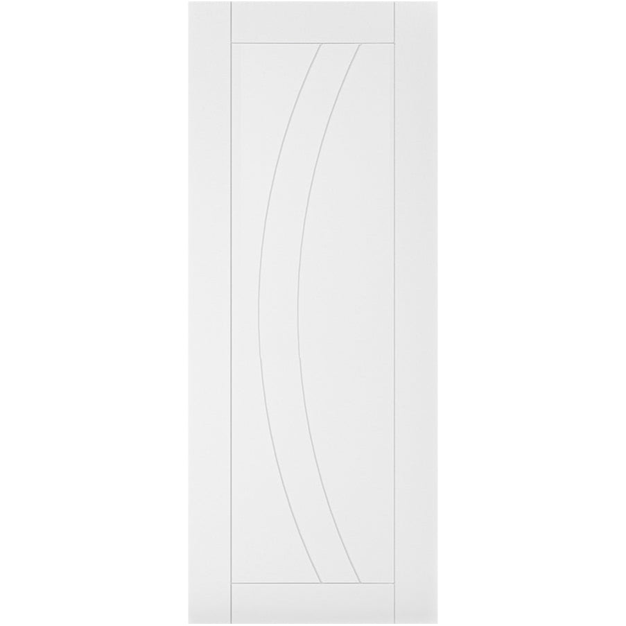 Product white primed Ravello solid internal door with curved groove detail