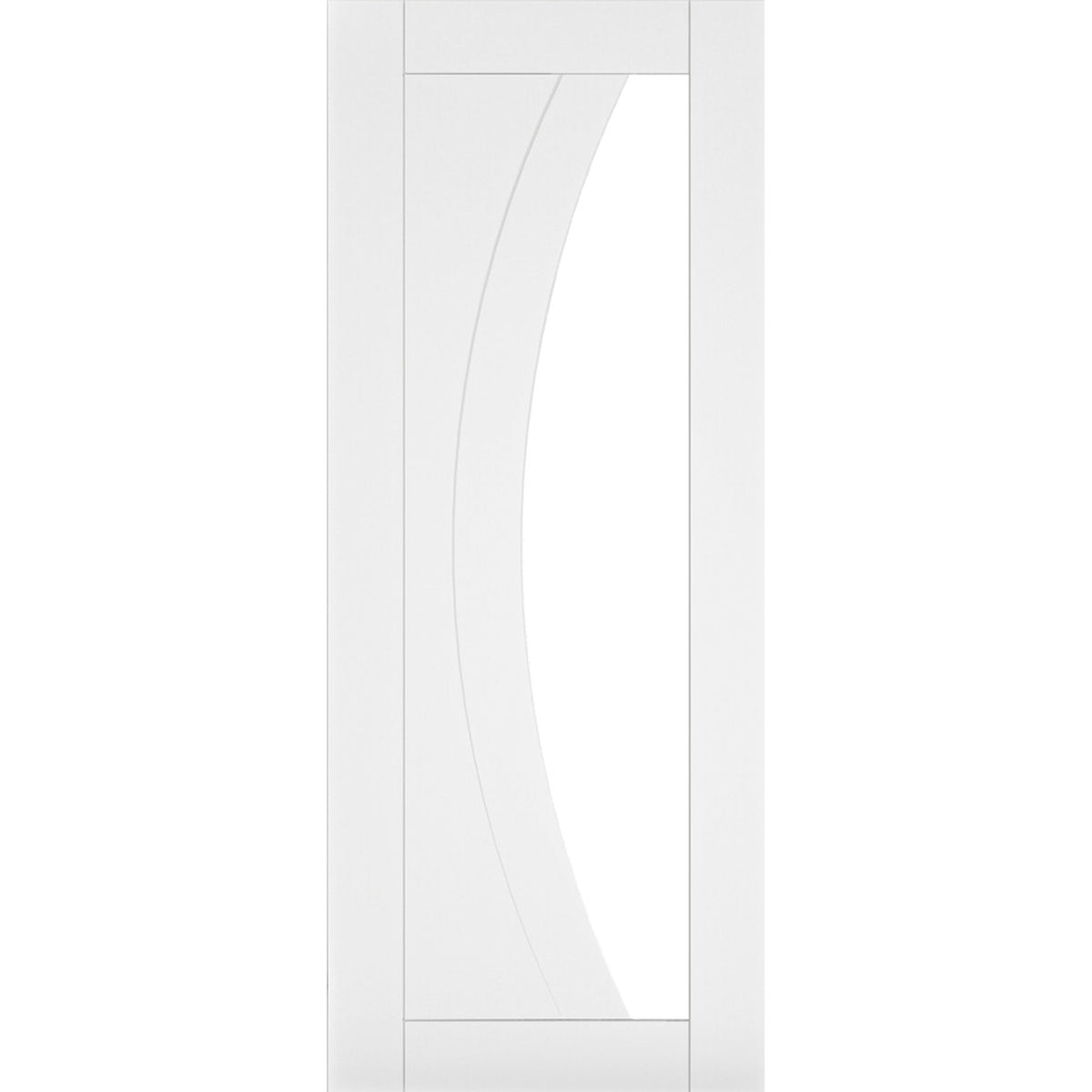 Ravello White Primed Glazed Door - Main Product Image