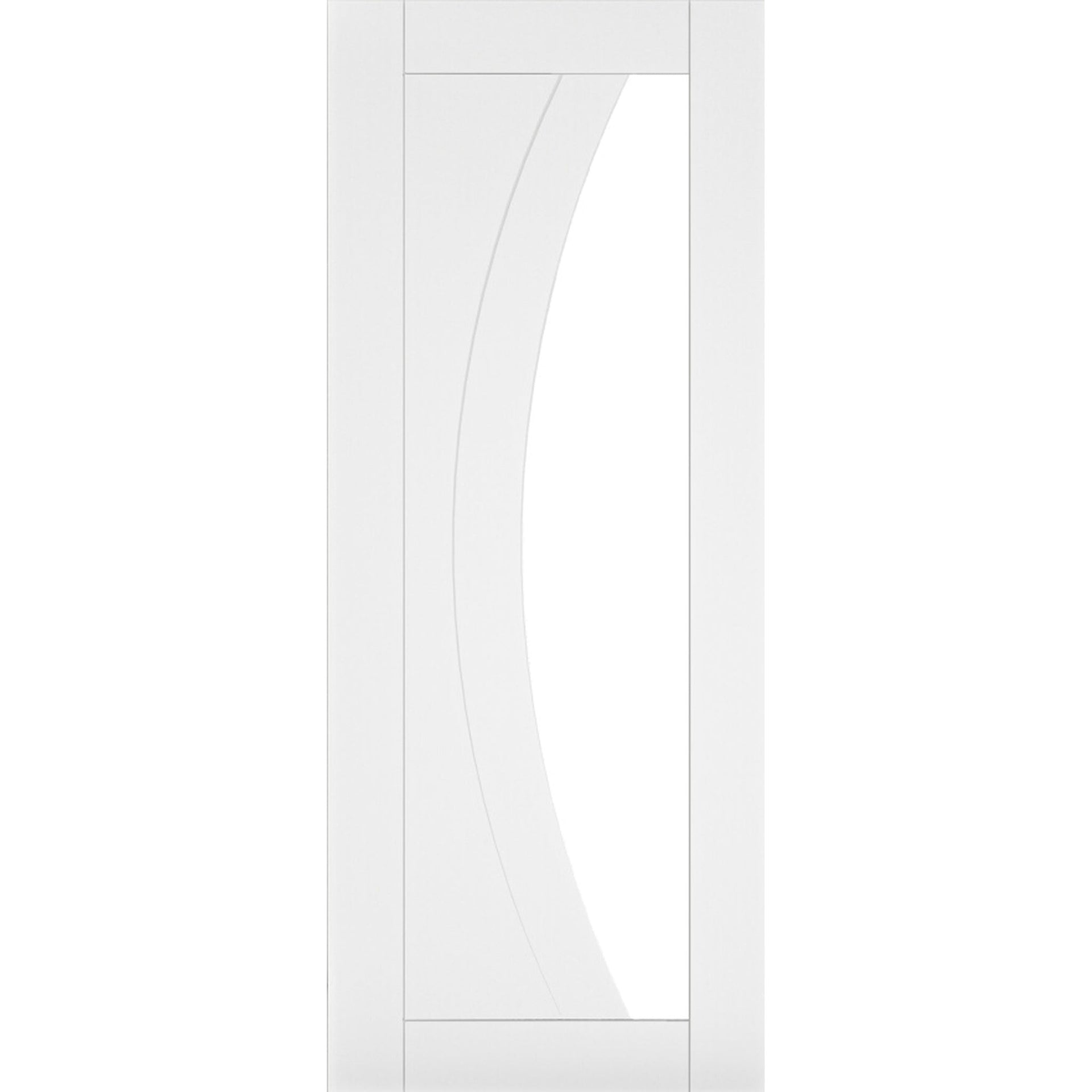 Ravello White Primed Glazed Door - Main Product Image