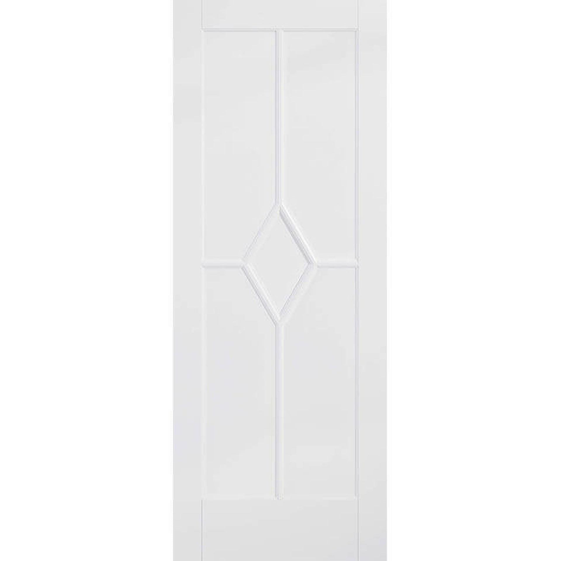 Reims 5 Panel Diamond White Primed FD30 Fire Door - Main Product Image