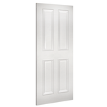 Product white primed Rochester solid internal door shown angled