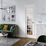 SA Clear Glazed 15L White Primed Internal Door - Lifestyle Image 1