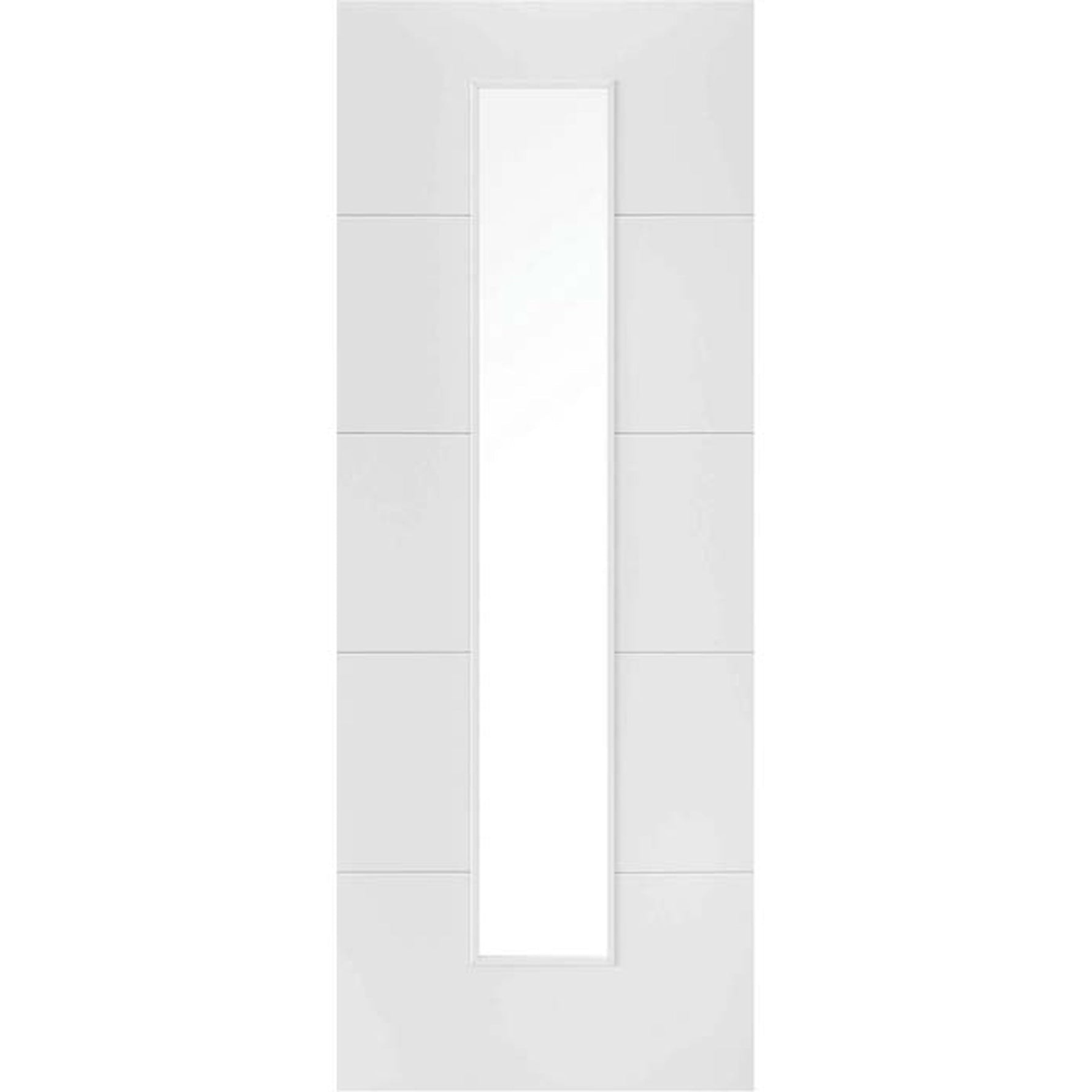 Santandor White Primed 1L Glazed Internal Door - Main Product Image