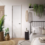 Santandor White Primed FD30 Internal Fire Door - Lifestyle Image 1