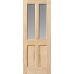 Severn Unfinished Oak Clear Glazed Internal Door - Main Product Image