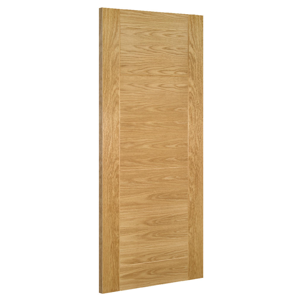 Seville Prefinished Oak Internal Door - Angled Product Image