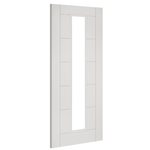 Seville White Primed Internal Glazed Door - Angled Product Image