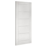 Deanta Seville white primed FD60 fire door, angled view