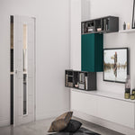 Seville Internal White Primed Glazed Door - Lifestyle Image 1