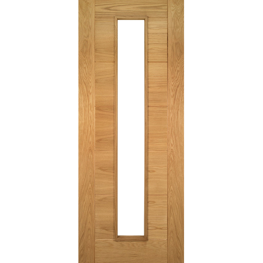 Product oak Seville internal door with five horizontal flat panels