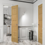 Seville Pre-Finished Oak Fire Door - Lifestyle Image 1