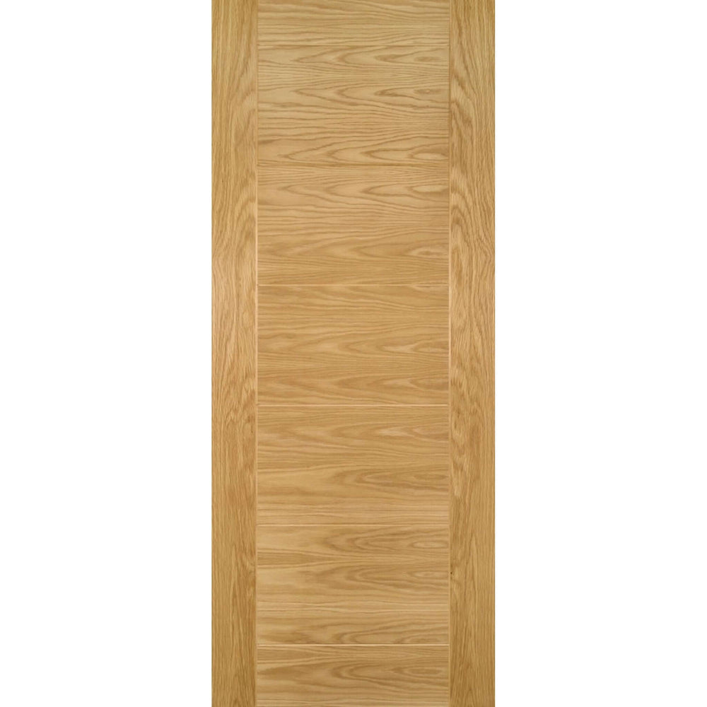 Product Seville prefinished oak fire door on white background