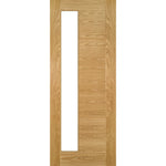 Seville Prefinished Oak 1SL Glazed FSC Door - Main Product Image