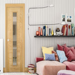 Seville Prefinished Oak Glazed Internal Door - Lifestyle Image 1
