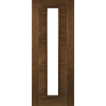 Seville Prefinished Walnut Glazed Internal Door - Main Product Image