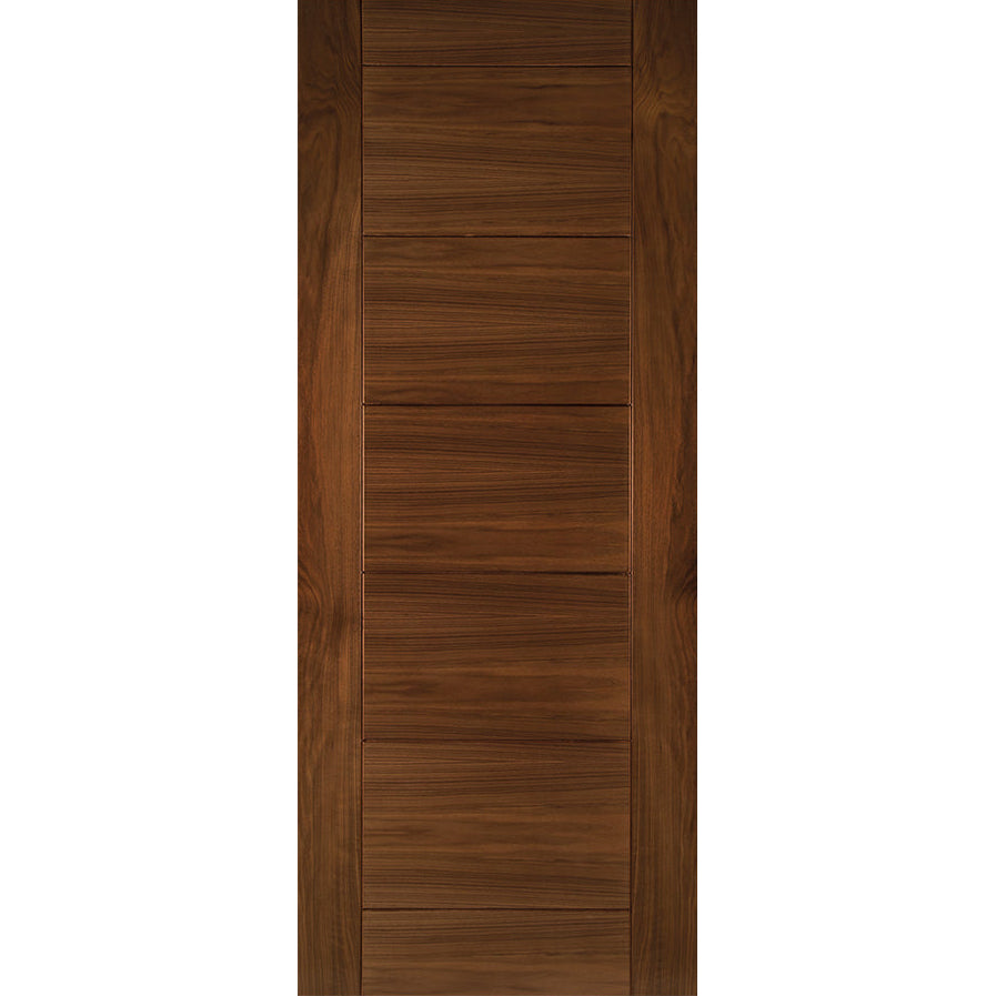 Product walnut Seville solid internal door with horizontal panels