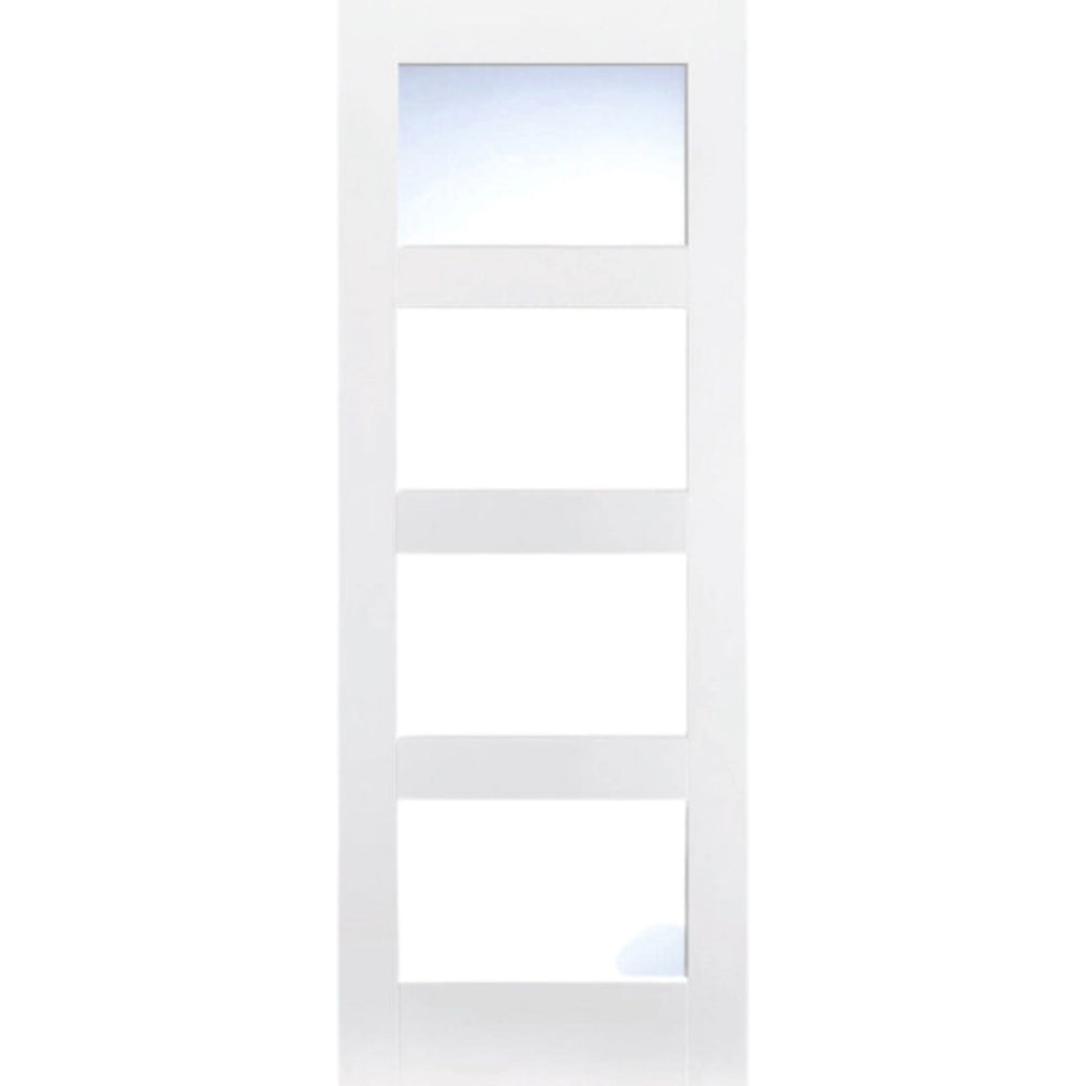 Product white primed Shaker four-light glazed internal door
