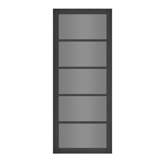 Product Shoreditch black tinted glazed internal door, front view