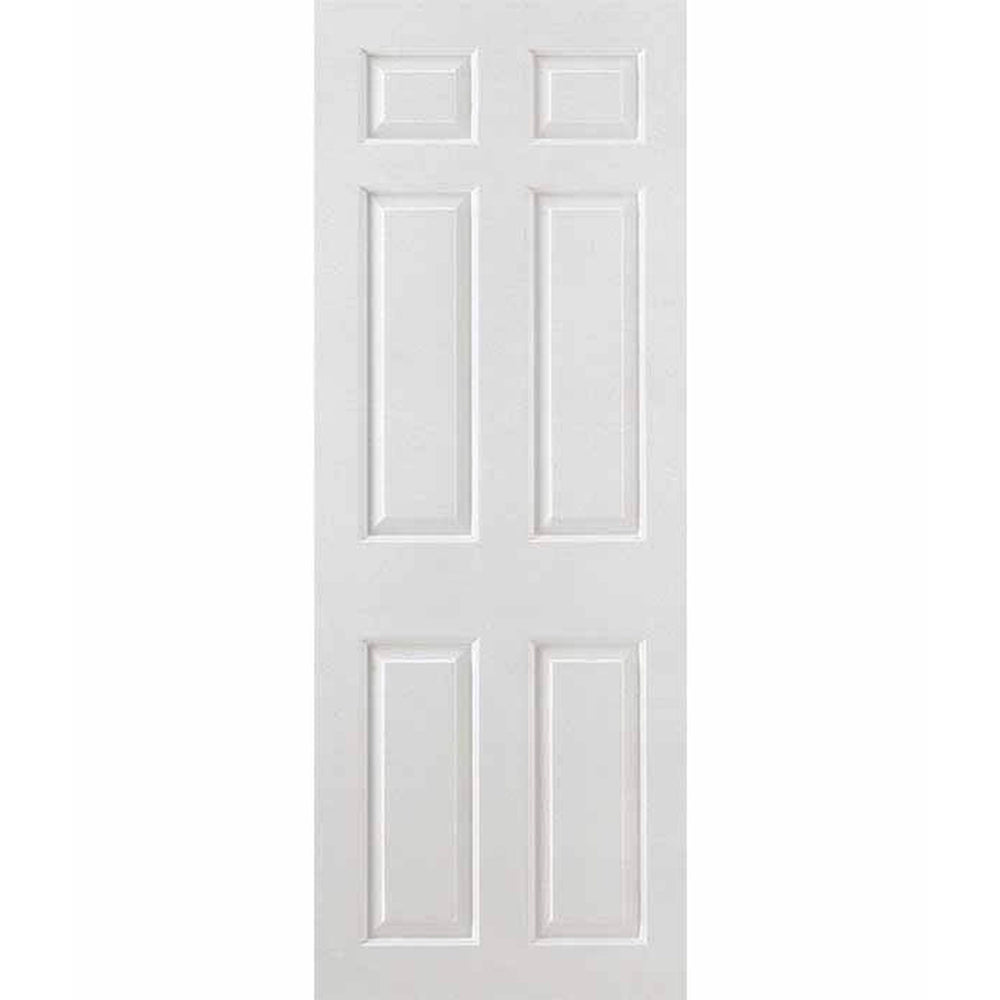 Product Smooth six-panel white moulded internal door