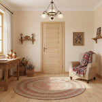 Product prefinished oak Sofia internal door with three vertical panels