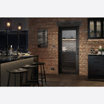 Soho 4P Dark Charcoal Clear Glazed Internal Door - Lifestyle Image 1