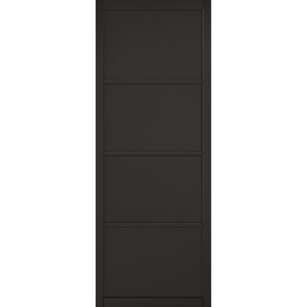 Product Soho black four-panel internal door