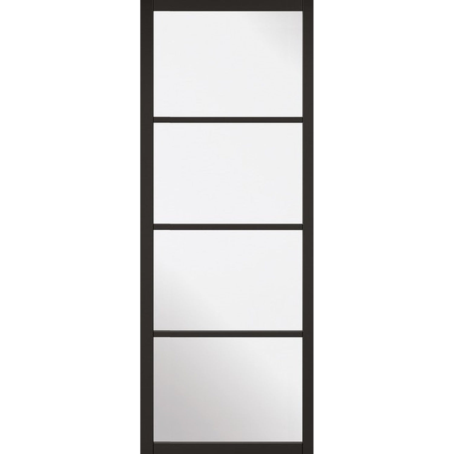 Product Soho black four-light glazed internal door