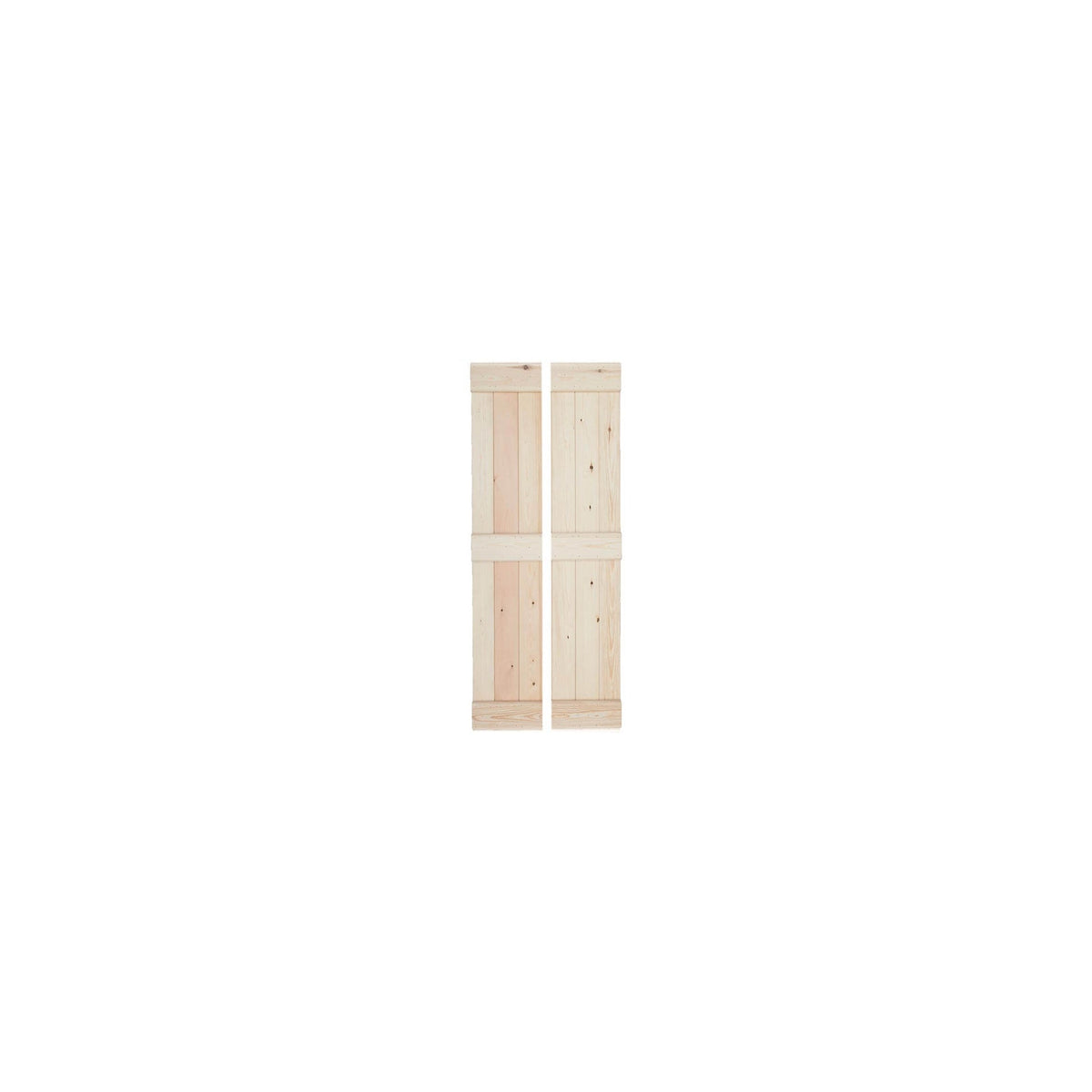 Solid Pine 3 Ledge Bifold Bead & Butt Internal Door - Main Product Image
