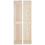 Solid Pine 3 Ledge Bifold V-Groove Internal Door - Main Product Image
