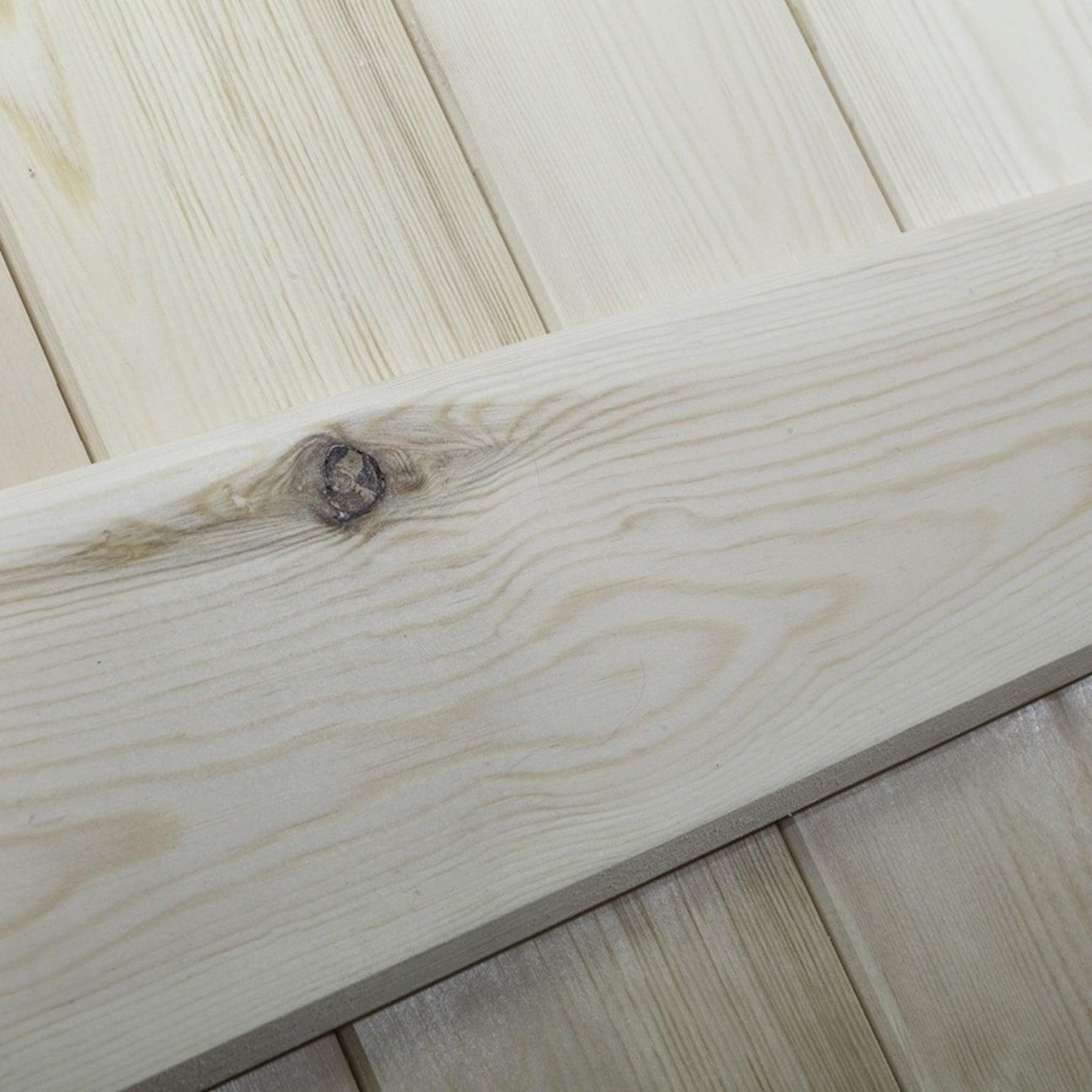 Solid Pine 3 Ledge V-Groove Internal Door - Lifestyle Image 2